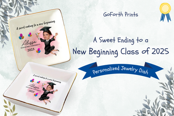 A Sweet Ending To A New Beginning Class of 2025 - Personalized Jewelry Dish: A Meaningful Keepsake for a New Chapter