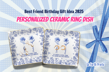 Personalized Ceramic Ring Dish with Custom Names – Best Friend Birthday Gift Idea 2025 from Go Forth Prints