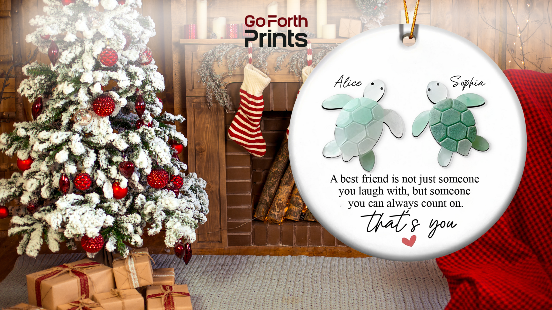 Sea Glass Friendship Ornament