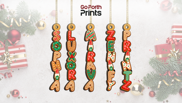 Custom Gingerbread Alphabet Ornament