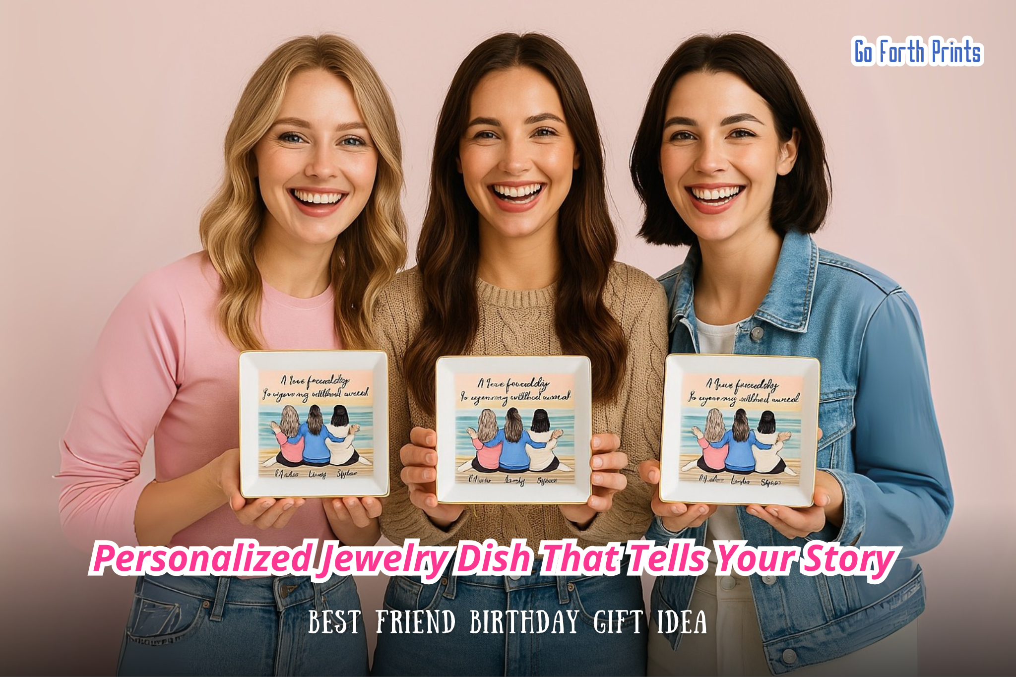 Best Friend Birthday Gift Idea: Personalized Jewelry Dish That Tells Your Story
