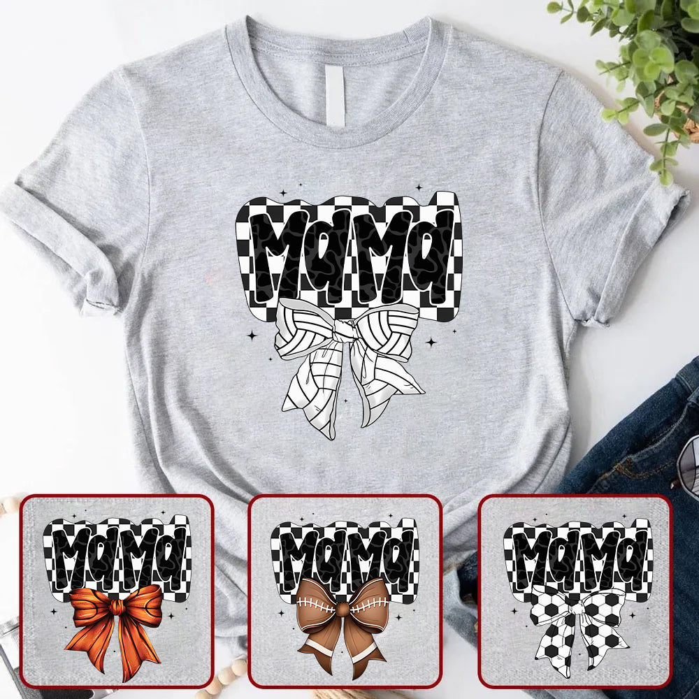 Sport Mama Baseball/Softball/Basketball/Soccer/Volleyball Mom - Personalized T-Shirt