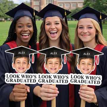 Custom Face Gifts For Kids - Personalized Graduation Fan