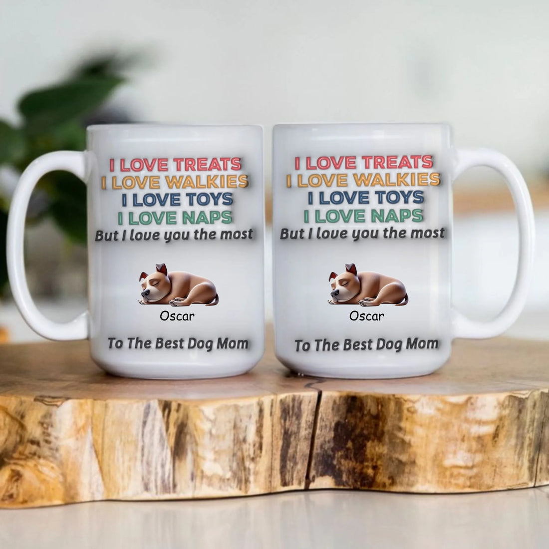 This Human Belong To Mug, Personalized 3D Dog Lover Cup, Custom Pet Owner Gift Coffee Mug for Dog Mom Dad (1)