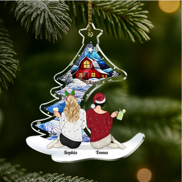 Besties Christmas Tree - Personalized Acrylic Ornament