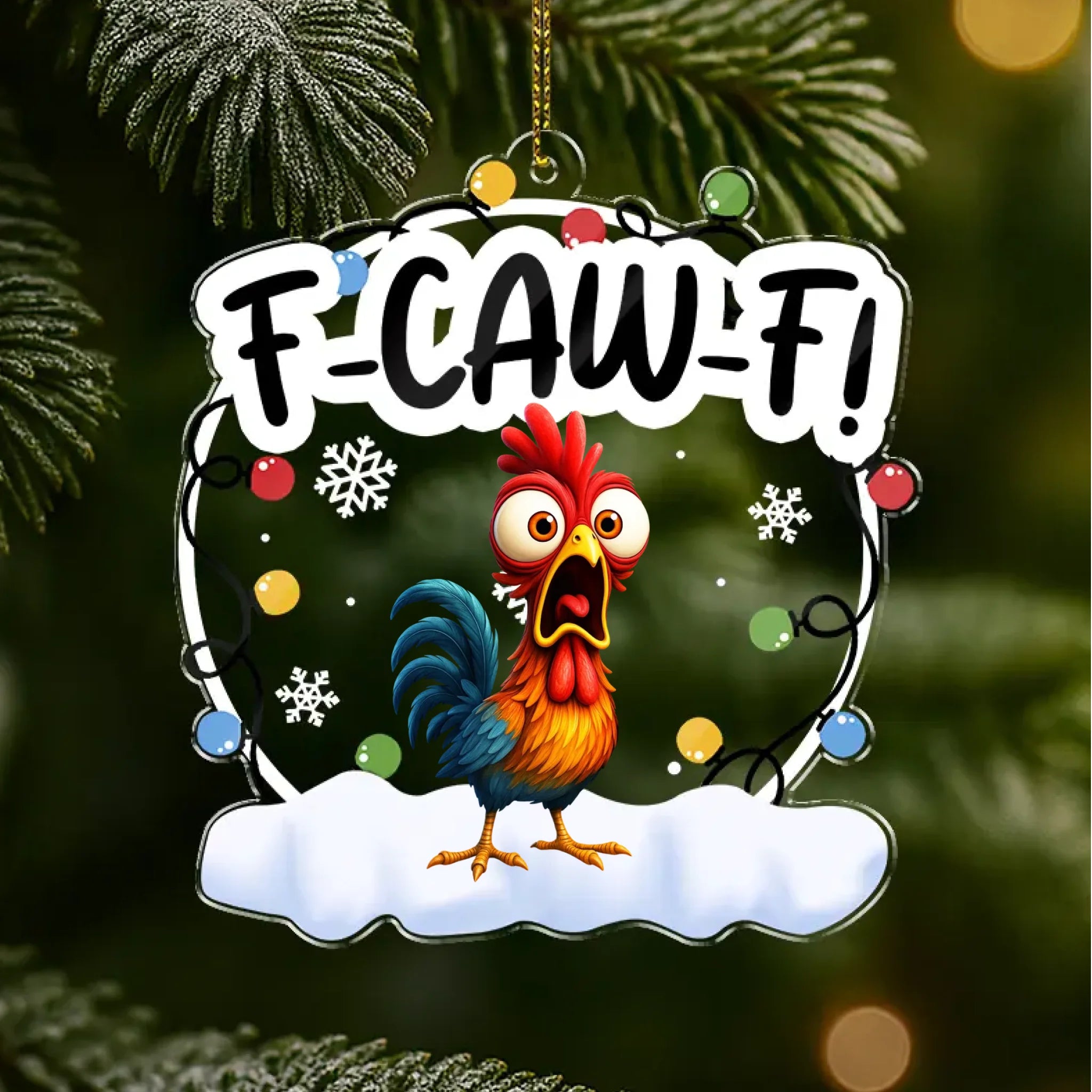 F-CAW-F Gift For Besties - Personalized Acrylic Ornament