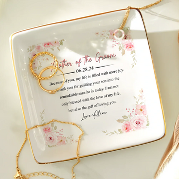 Mother Of The Groom - Personalized Jewelry Dish