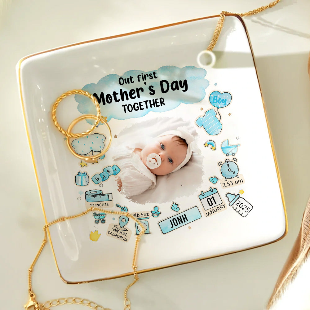 Our First Mother's Day Together - Personalized Jewelry Dish