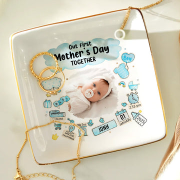 Our First Mother's Day Together - Personalized Jewelry Dish