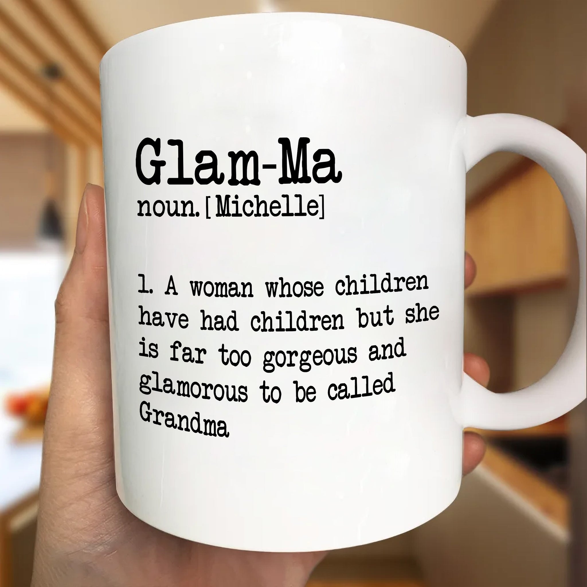 Glamma Definition Glamomous Grandma - Personalized Mug