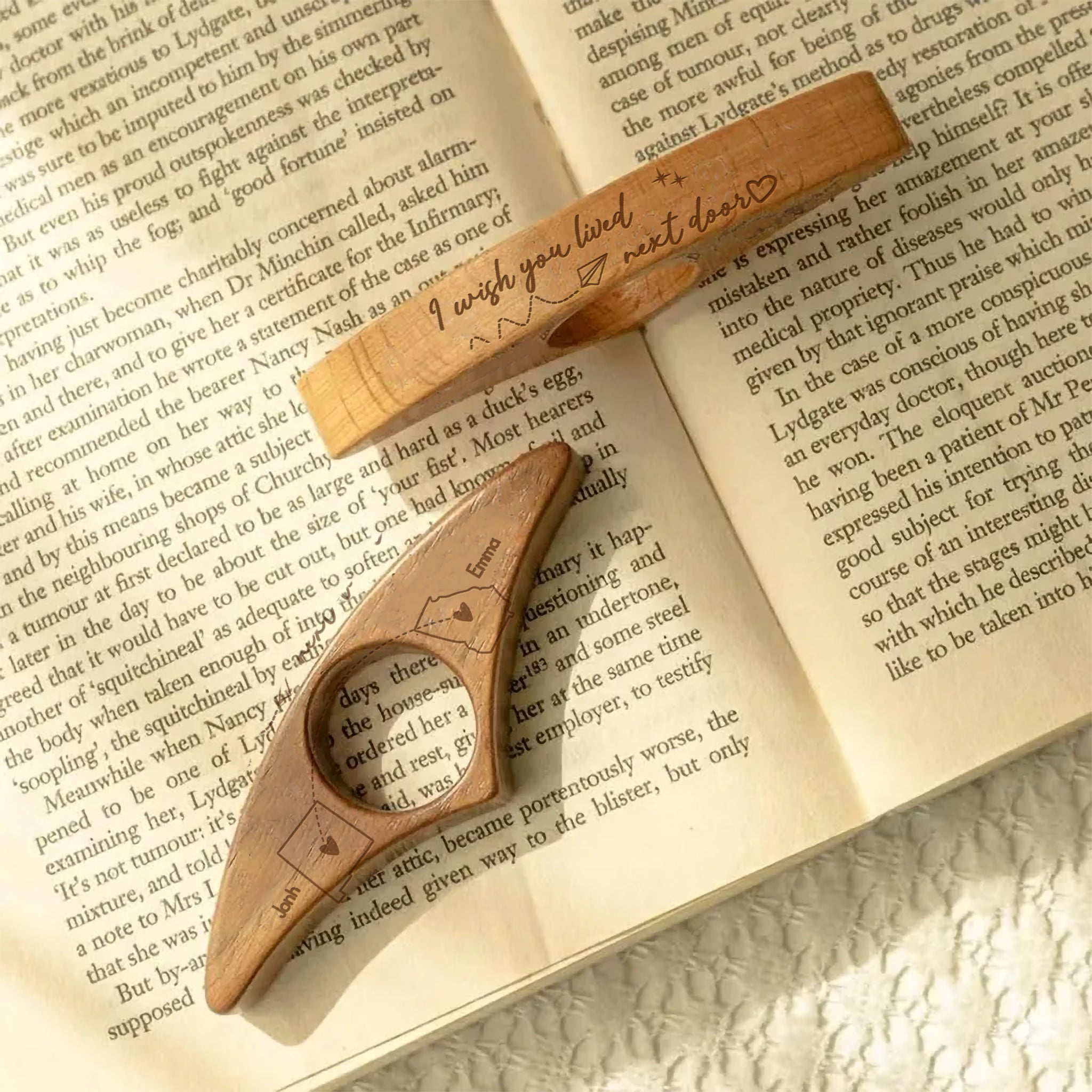 I Wish You Lived Next Door - Personalized Book Page Holder