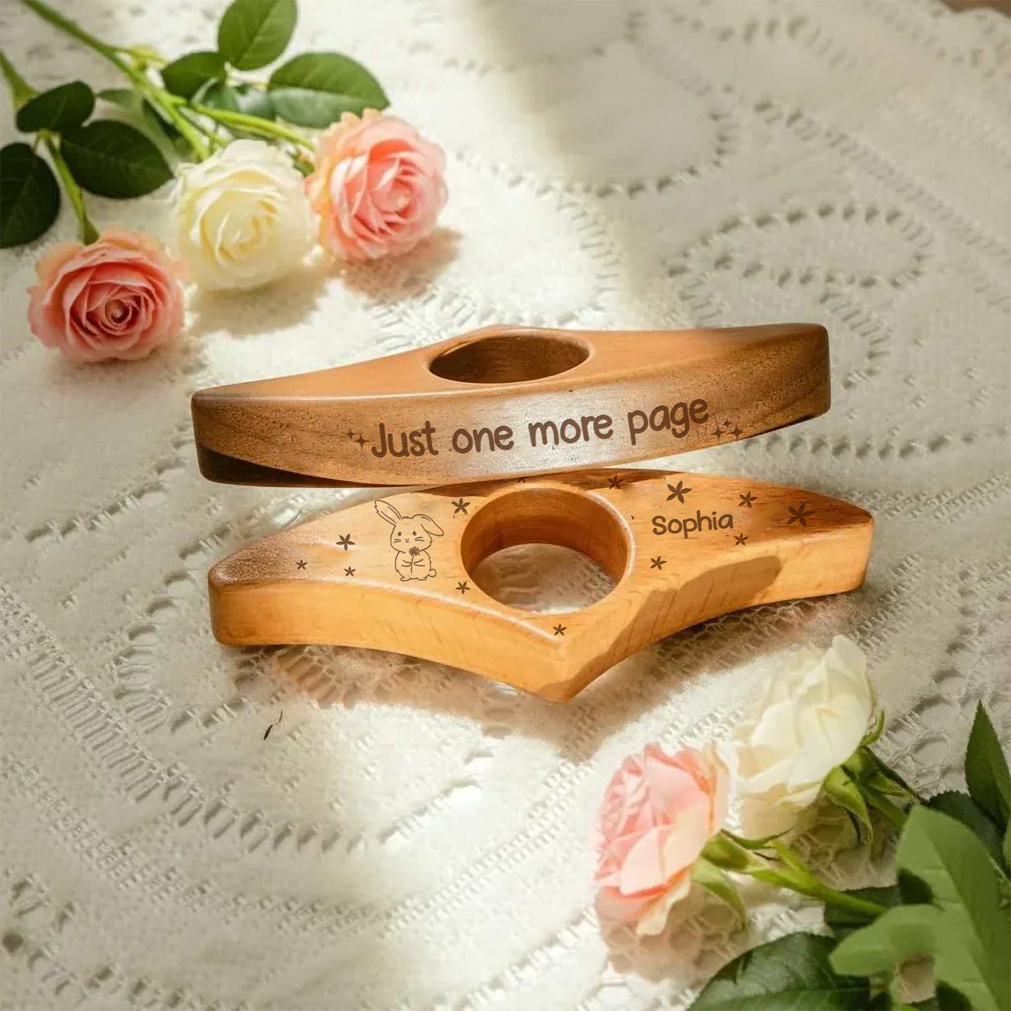 Just One More Page Gift For Besties - Personalized Book Page Holder